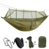 Sleeping Swing with Anti-Mosquito Parachute Cloth: Double 210T Nylon Aerial Camping Tent and Outdoor Mosquito Net Hammock