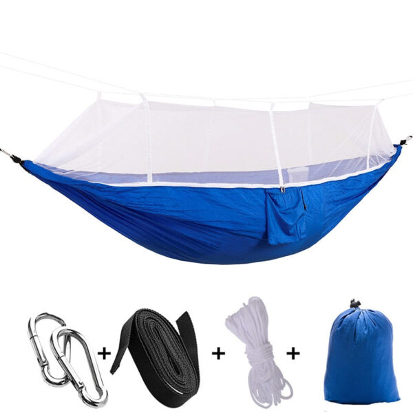 Sleeping Swing with Anti-Mosquito Parachute Cloth: Double 210T Nylon Aerial Camping Tent and Outdoor Mosquito Net Hammock