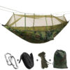Sleeping Swing with Anti-Mosquito Parachute Cloth: Double 210T Nylon Aerial Camping Tent and Outdoor Mosquito Net Hammock