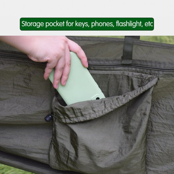 Sleeping Swing with Anti-Mosquito Parachute Cloth: Double 210T Nylon Aerial Camping Tent and Outdoor Mosquito Net Hammock