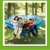 Sleeping Swing with Anti-Mosquito Parachute Cloth: Double 210T Nylon Aerial Camping Tent and Outdoor Mosquito Net Hammock